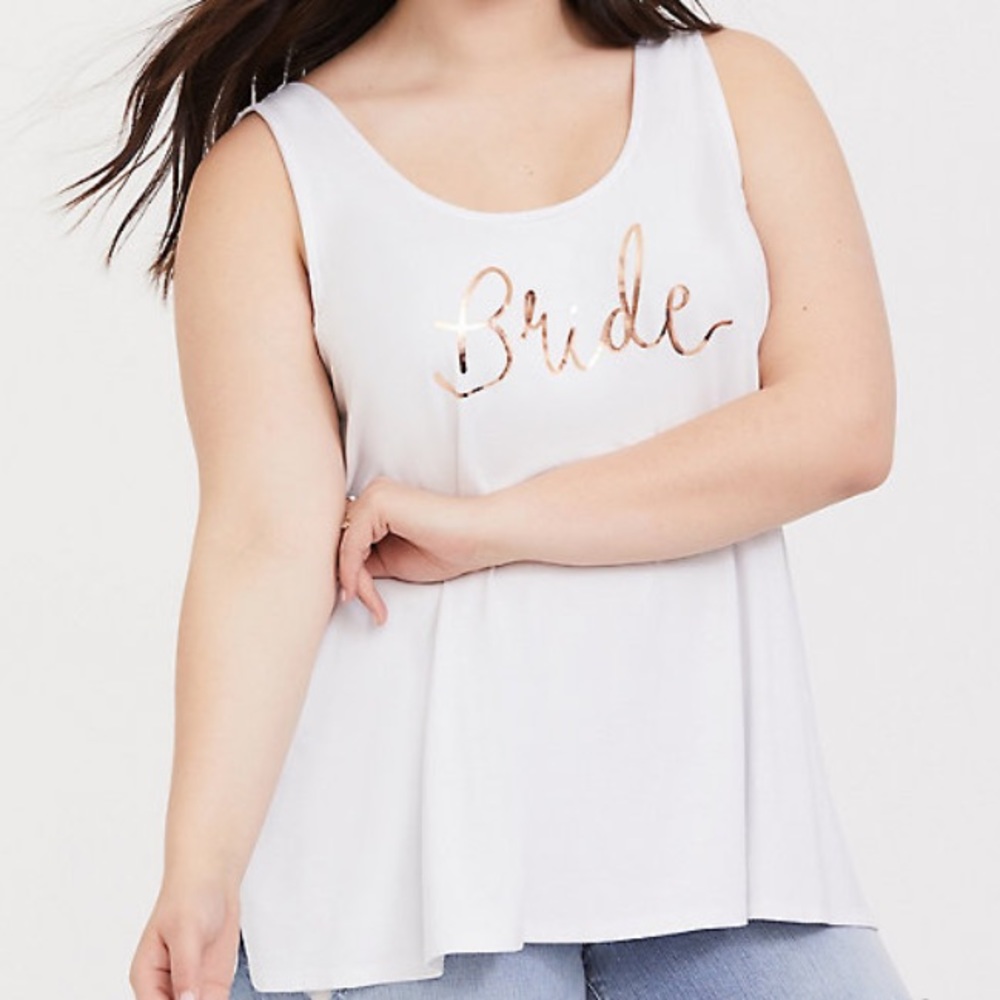 Bride tank top